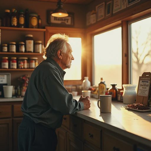 The conversation at a Limon gas station that changed the rest of the drive Attendant at a small rural gas station counter talking with a traveler, late afternoon light through the window, local goods on shelves behind