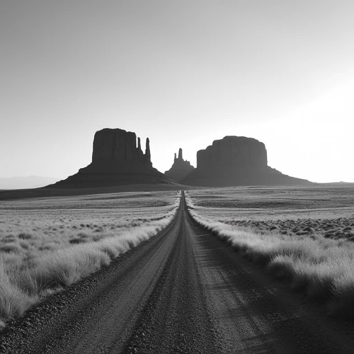 Pawnee Buttes rising from empty grassland with a gravel road leading toward them under late afternoon light in northeastern Colorado