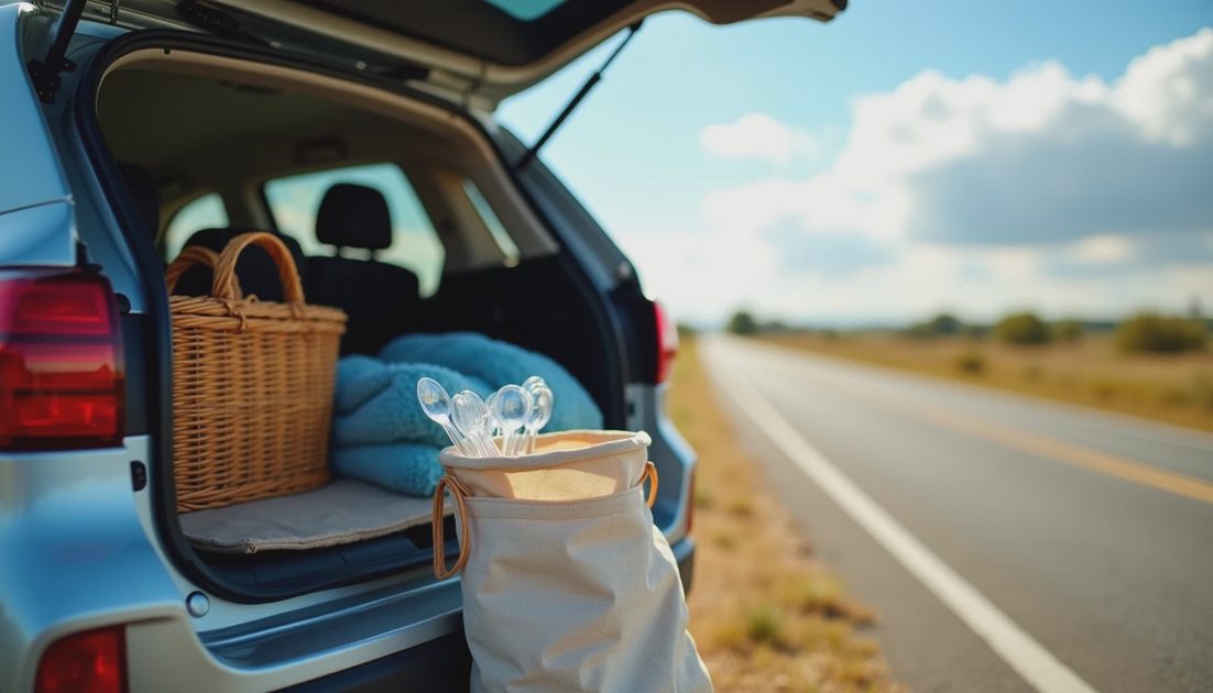 Road Trip Ready — SACATR Clear Plastic Spoons Packed and Set for Adventure
