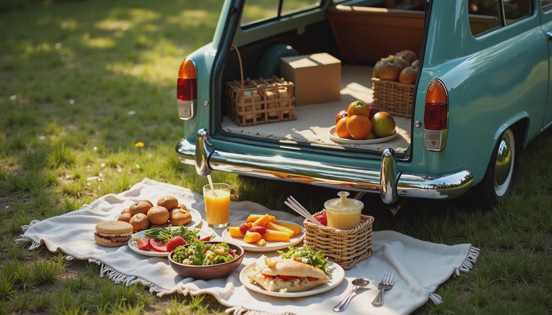 Trunk Picnic Ready — SACATR Clear Plastic Spoons Bulk Pack for Weekend Road Trips