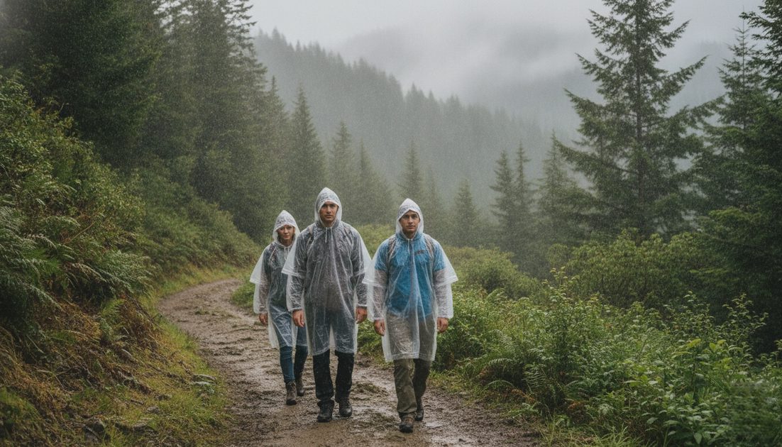 The Best Disposable Rain Ponchos for Road Trips – Waterproof, Clear, with Drawstring Hood