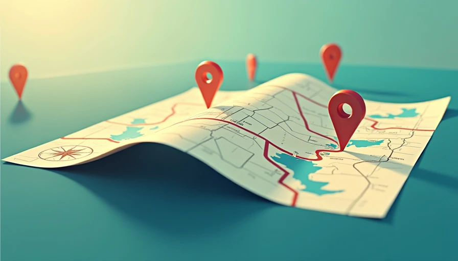 Illustration for road trip with stops