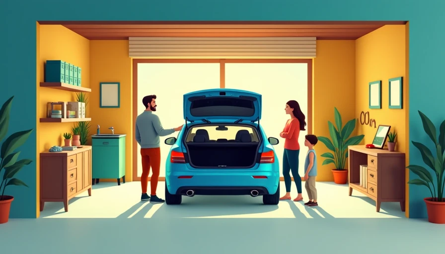 Visual context for garage with car
