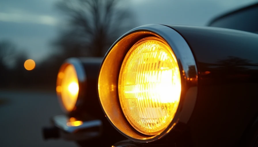 Visual context for foglights on a car