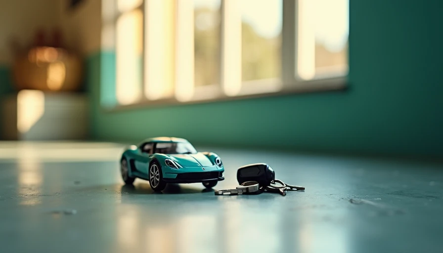Illustration for car parked in garage